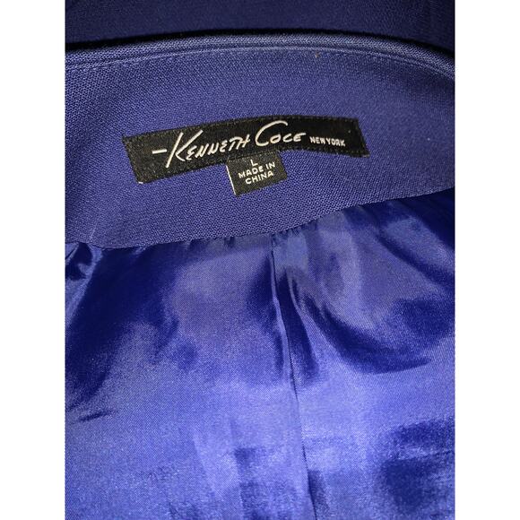 Kenneth Cole blue zip up jacket sz L - Picture 4 of 12